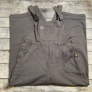 Lucy & Yak Dungarees Overalls Women’s US 8 Gray Denim Organic Cotton Bibs